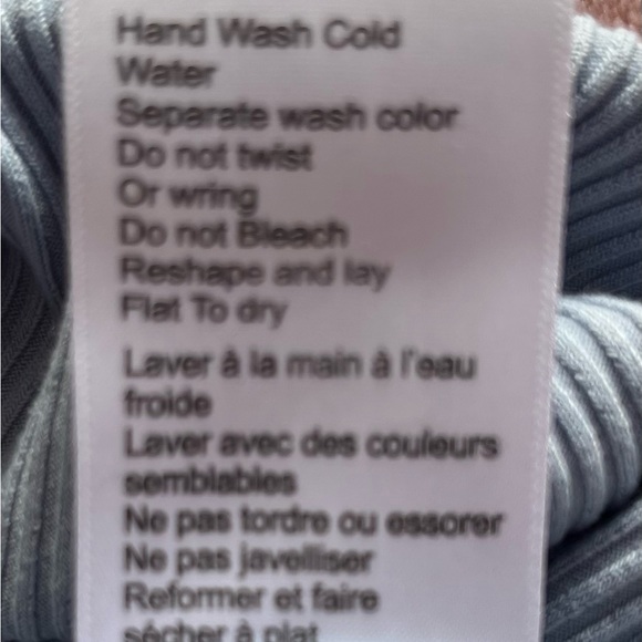 Tattoo Women's Ribbed Tank Top with Ruffle Hem- Light Blue Small - Picture 5 of 7